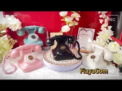 Huwelijksfeest Telefoon Gastenboek Duidelijk Geluid Vintage Telefoon Stemrecorder Knop Ontwerp