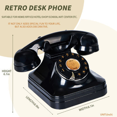 Opladen bruiloft Audio Gastenboek Zwart Vintage Telefoon Stemrecorder Voor Herinneringen