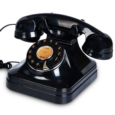 Opladen bruiloft Audio Gastenboek Zwart Vintage Telefoon Stemrecorder Voor Herinneringen