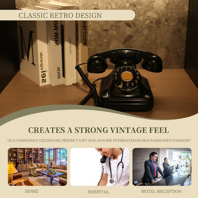 Opladen bruiloft Audio Gastenboek Zwart Vintage Telefoon Stemrecorder Voor Herinneringen