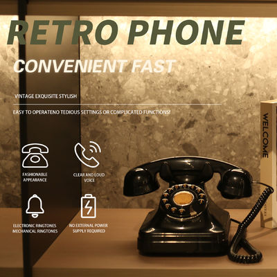Opladen bruiloft Audio Gastenboek Zwart Vintage Telefoon Stemrecorder Voor Herinneringen
