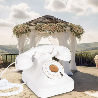Stylish Wedding Guest Book Telefoon Oplaadbare Power Vintage Telefoon Recorder Voor Bruiloft