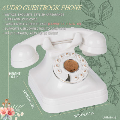 32GB Audio Telefoon Gastenboek Stemopname 10 uur Opname Telefoon Huwelijk Gastenboek