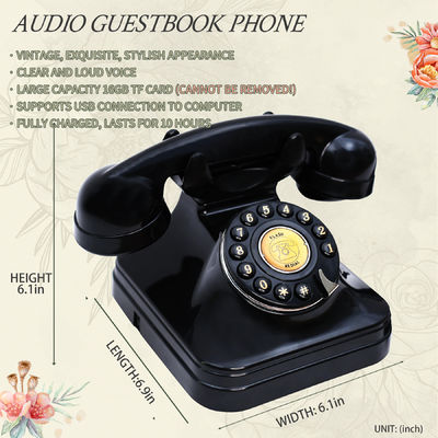 Gepersonaliseerd Audio Gastenboek Voicemail 32GB Laat een bericht Telefoon Huwelijk