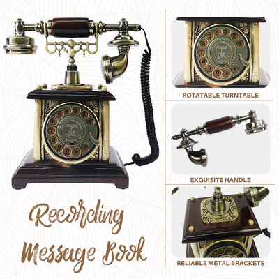 Moderne trouwtelefoon gastenboek elegant Diy Audio gastenboek voor hartgrondige berichten