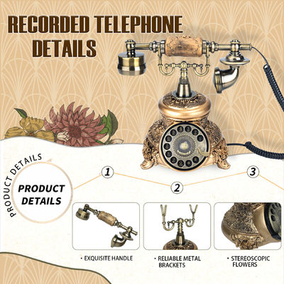Klassiek huwelijk Telefoon Gastenboek Retro Handwerk Audio Huwelijk Gastenboek Voor koppels