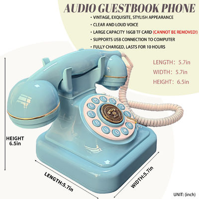 USB-compatibel gastenboek telefoon knop ontwerp voicemail audio gastenboek ODM