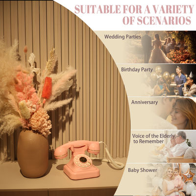 Gebeurtenis Voice Guest Book Wedding Plastic Clear Recording Wedding Phone Guest Book 10 uur
