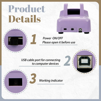 USB-compatibele telefoon gastenboek telefoon opname plastic voor baby douches