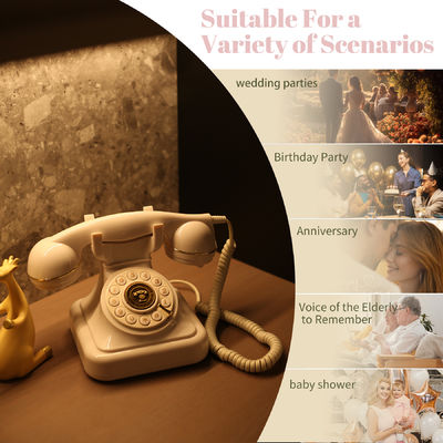 Witte voicemail telefoon gastenboek bruiloft voicemail audio helder geluid