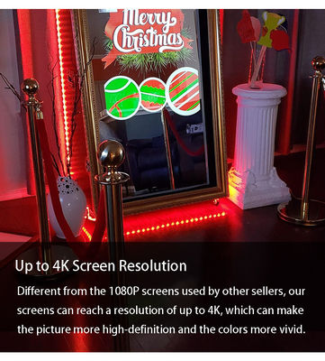 55-65 inch draagbare magische spiegel fotobooth