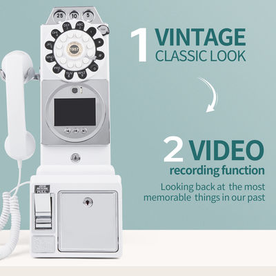 Gepersonaliseerd Retro Wedding Audio Video Gastenboek ABS Plastic Banquet Party Gastenzegening Inlogboek Gepersonaliseerd Stembericht