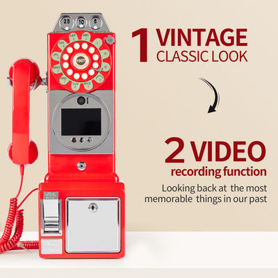 Gepersonaliseerd Retro Wedding Audio Video Gastenboek ABS Plastic Banquet Party Gastenzegening Inlogboek Gepersonaliseerd Stembericht
