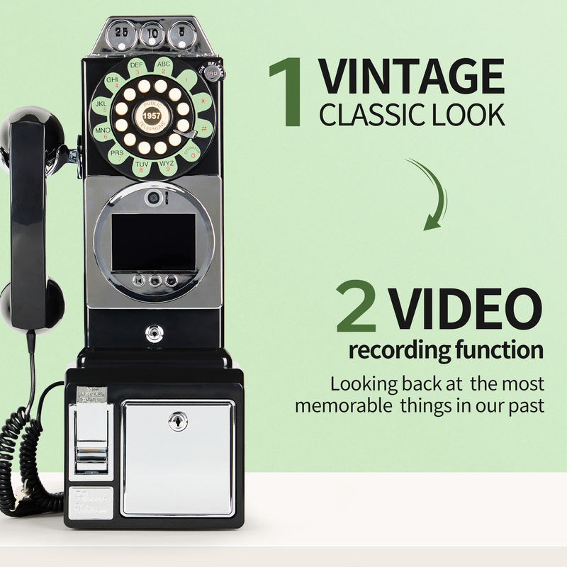 Gepersonaliseerd Retro Wedding Audio Video Gastenboek ABS Plastic Banquet Party Gastenzegening Inlogboek Gepersonaliseerd Stembericht